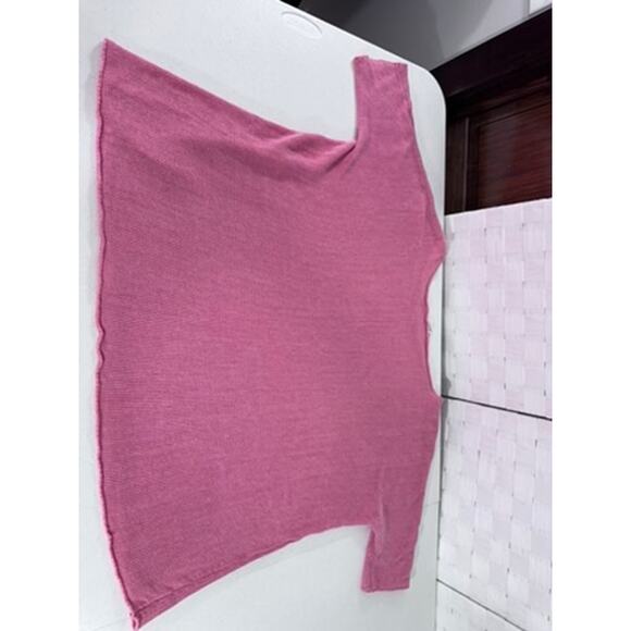 "EILEEN FISHER" Coral Sweater, Size L ,Italian Yarn, Lagin Look, Summer, Slouchy - Picture 10 of 10